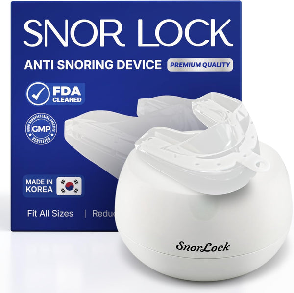 SNOR LOCK - Anti Snoring Devices and Mouthpiece (Trio)