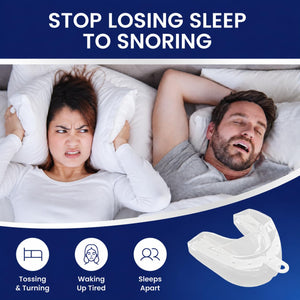 Snoring disrupts sleep: tossing and turning, waking up tired, sleeping apart